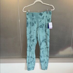 JoyLab High-Rise Blue Tie-Dye Leggings (7/8 Length) NWT